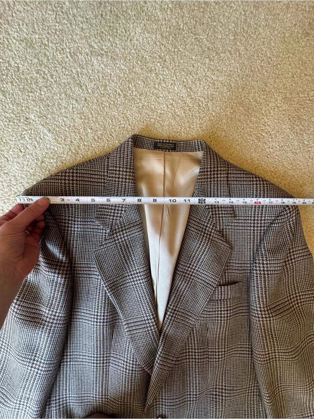 Oscar de la Renta Houndstooth Sport Coat Vintage